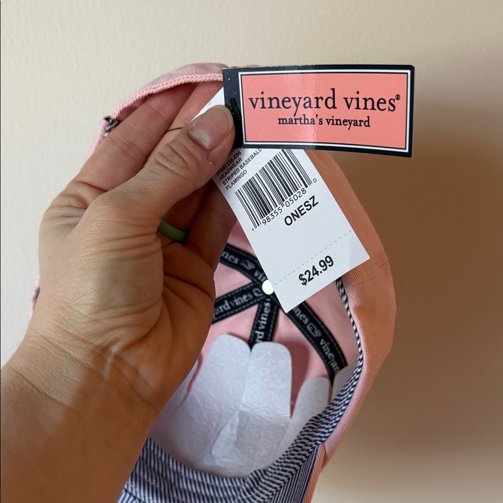 Vineyard Vines Pink Whale Logo Baseball Hat | Adjustable | NWT - Picture 3 of 5
